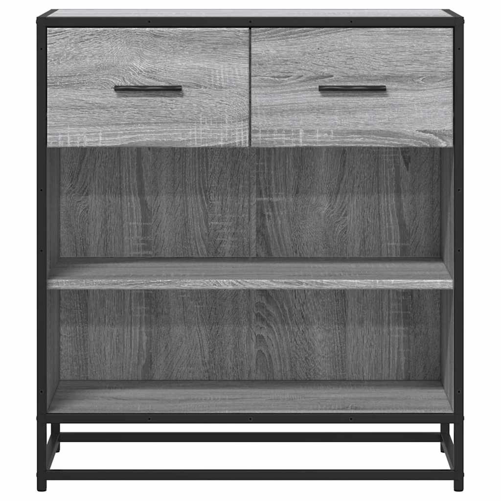 skab 68x35x76 cm konstrueret træ grå sonoma-eg