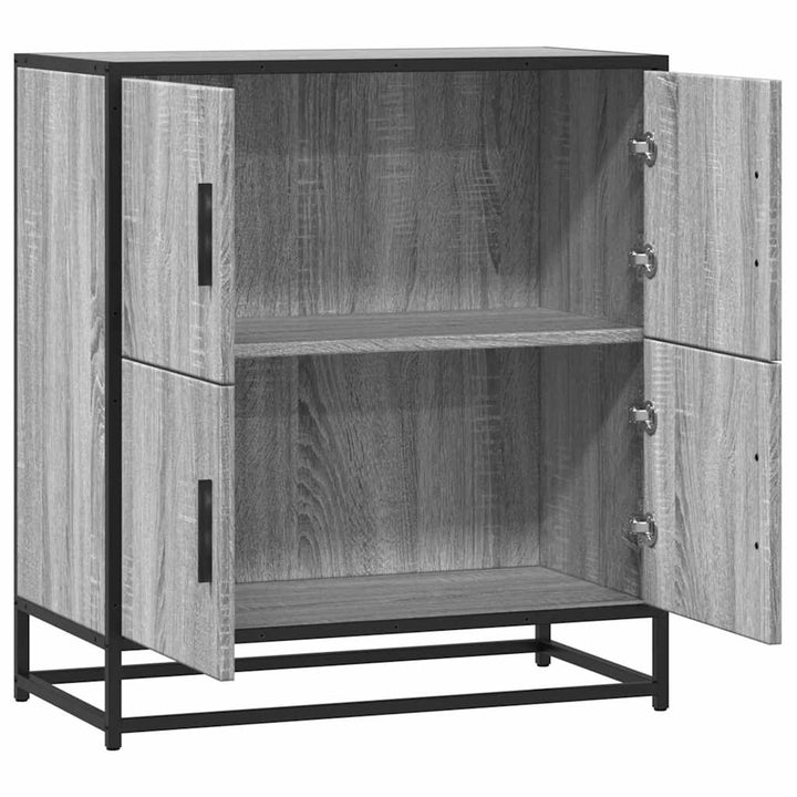 skab 68x35x76 cm konstrueret træ grå sonoma-eg