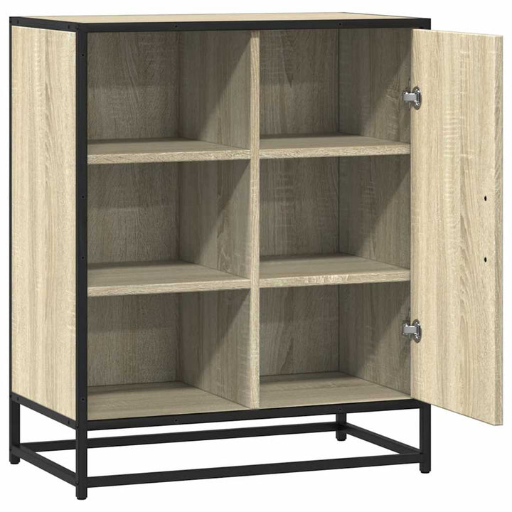 skab 62x35x76 cm konstrueret træ røget egetræsfarve