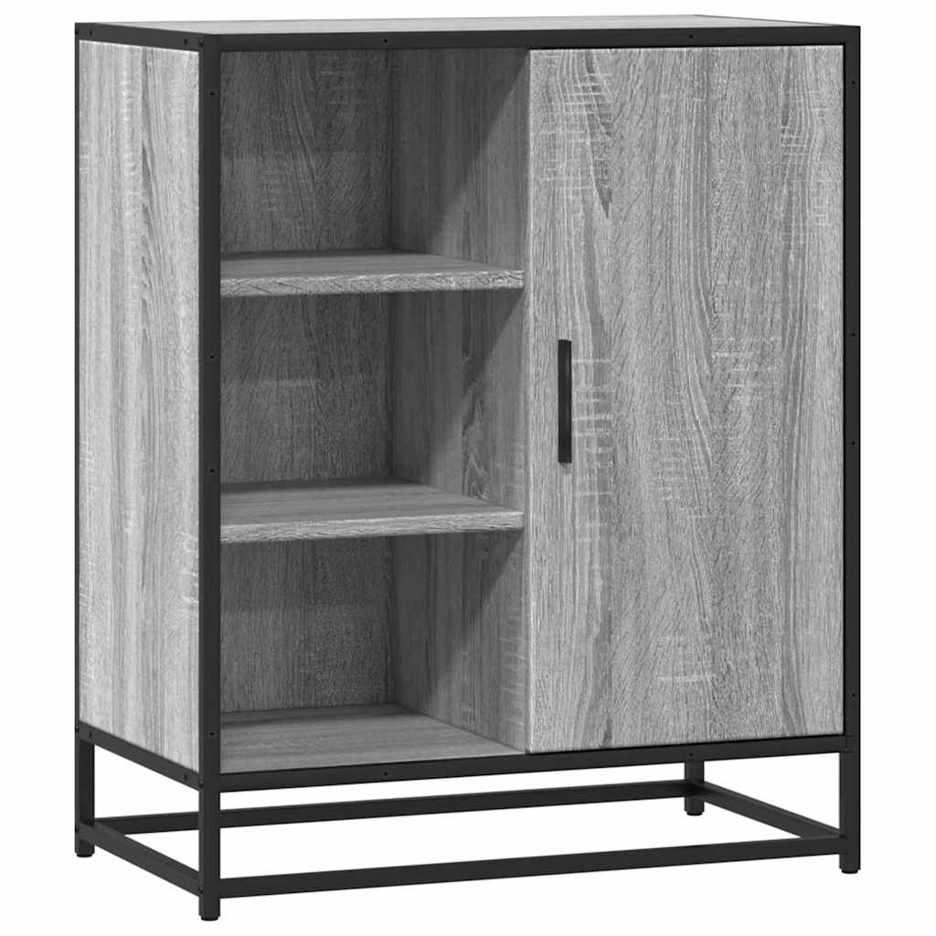 skænk 62x35x76 cm konstrueret træ grå sonoma-eg