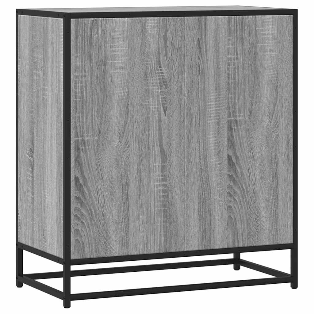 skab 68x35x76 cm konstrueret træ grå sonoma-eg