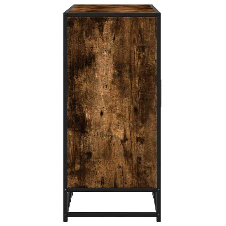 skænk 94x35x76 cm konstrueret træ røget egetræsfarve