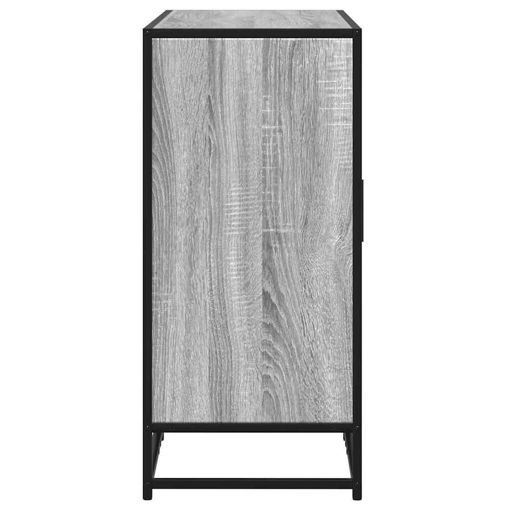 skænk 94x35x76 cm konstrueret træ grå sonoma-eg