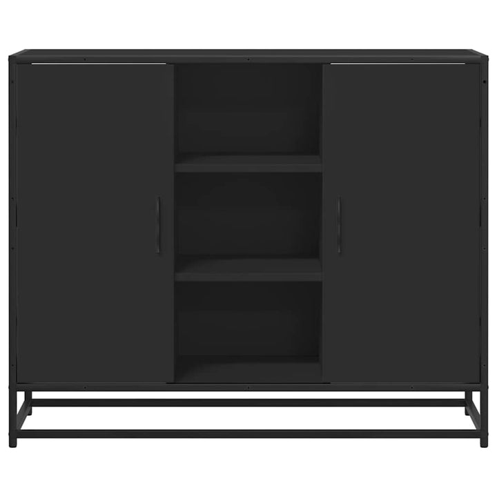 skænk 92x35x76 cm konstrueret træ sort