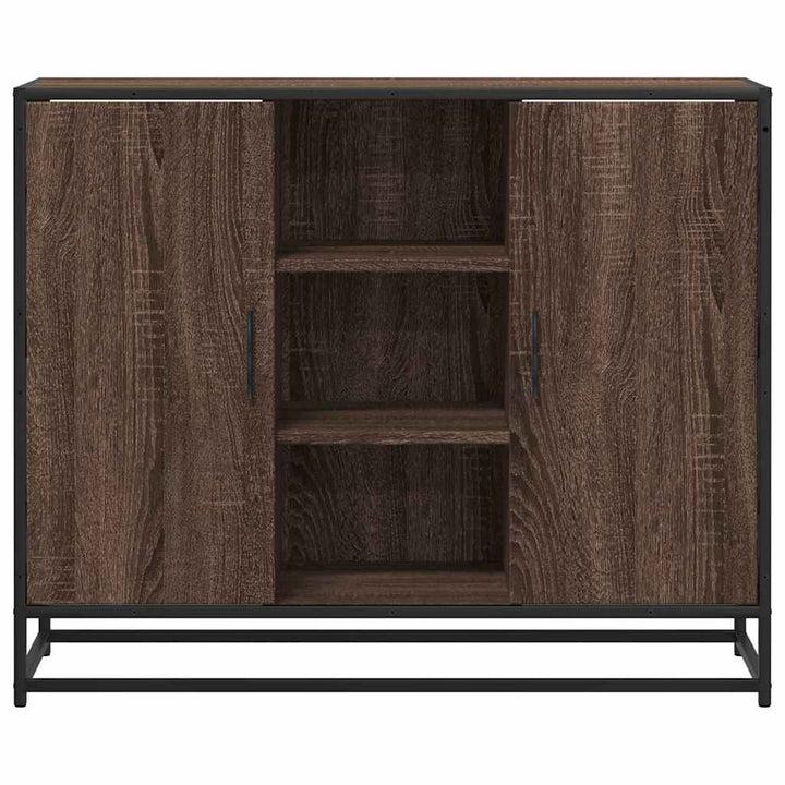 skænk 92x35x76 cm konstrueret træ brun egetræsfarve