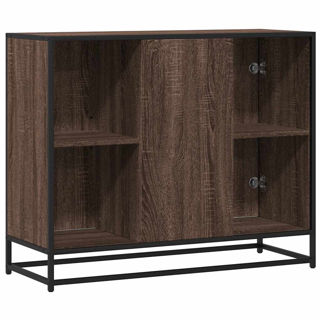 skænk 92x35x76 cm konstrueret træ brun egetræsfarve