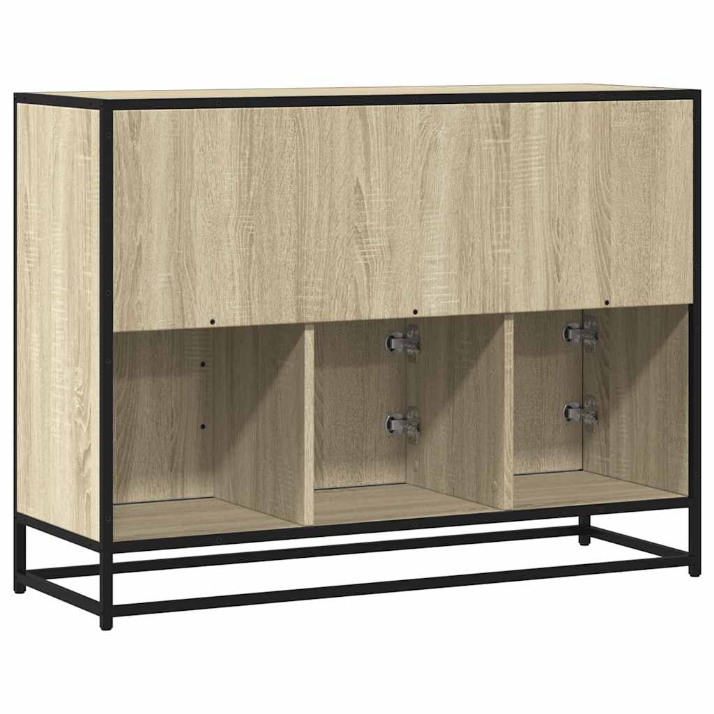 skænk 100x35x76 cm konstrueret træ sonoma-eg