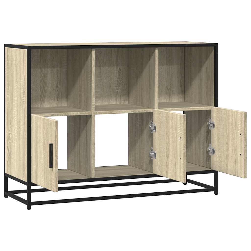 skænk 100x35x76 cm konstrueret træ sonoma-eg