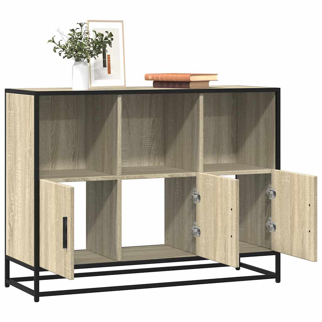 skænk 100x35x76 cm konstrueret træ sonoma-eg