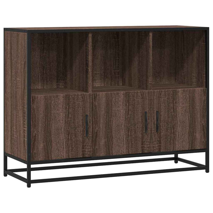skænk 100x35x76 cm konstrueret træ brun egetræsfarve