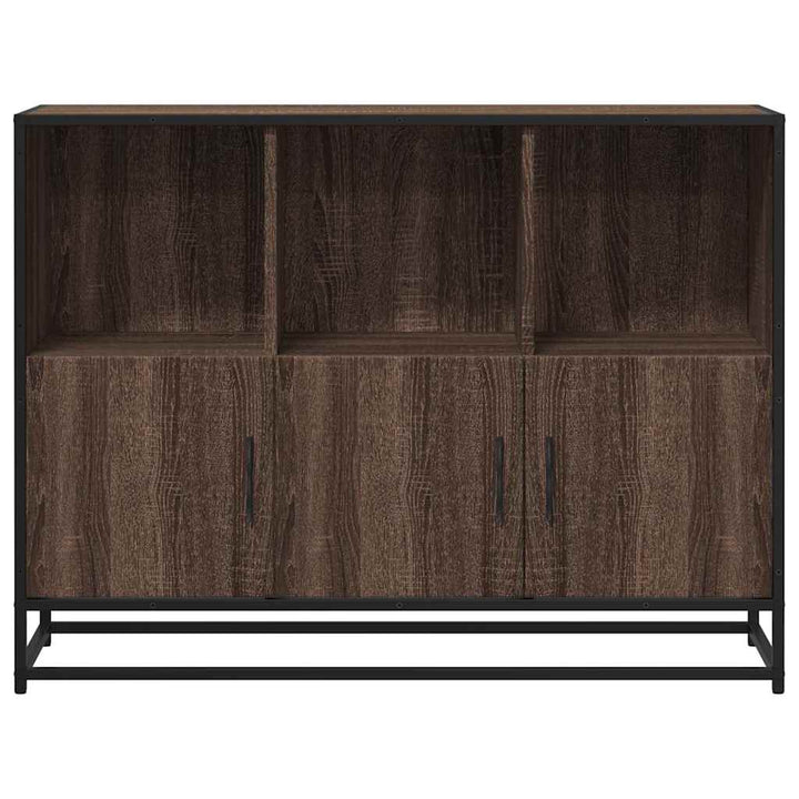skænk 100x35x76 cm konstrueret træ brun egetræsfarve