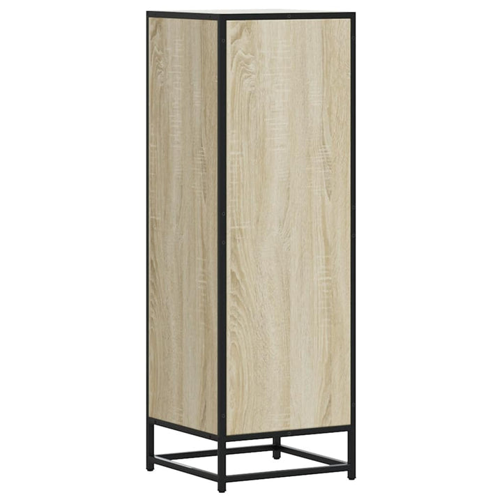 skab sonoma-eg 35,5x35x106,5 cm konstrueret træ og metal