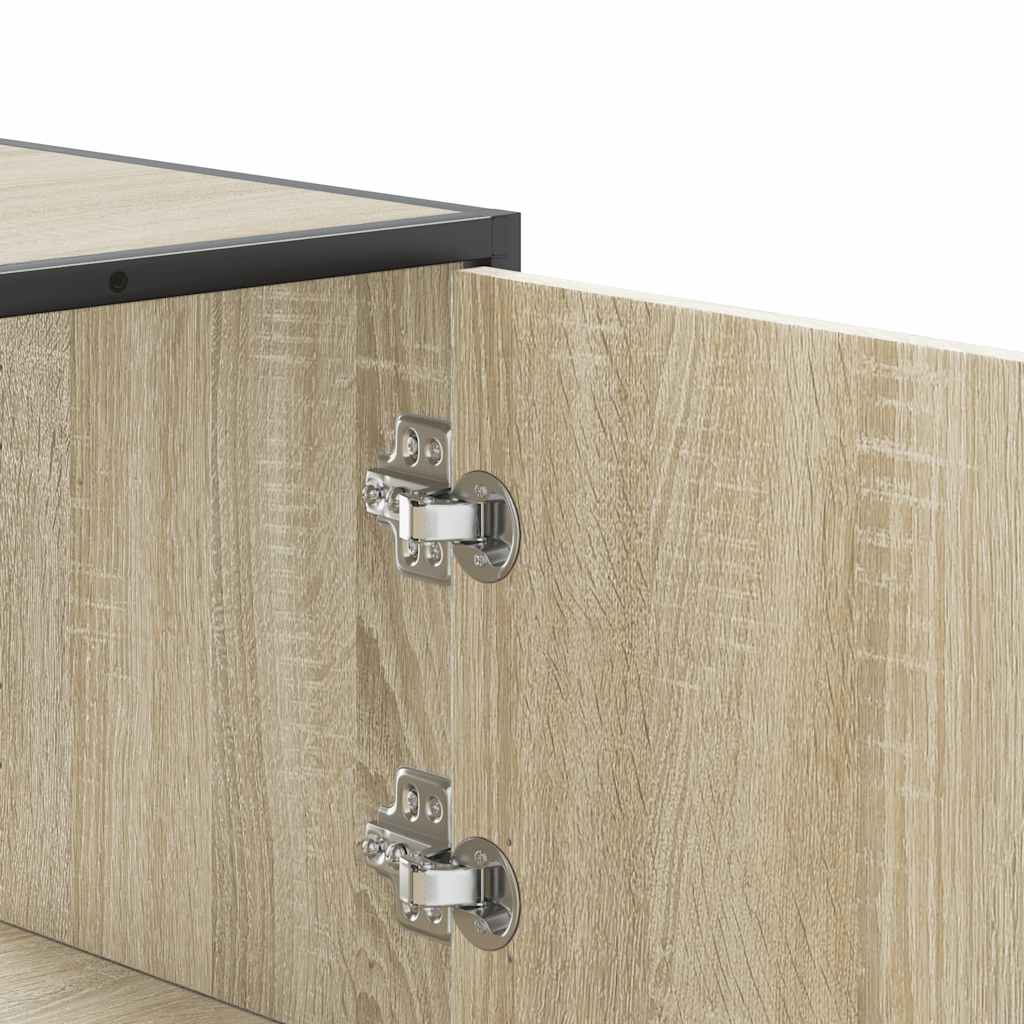 skab 68x35x106,5 cm konstrueret træ og metal sonoma-eg