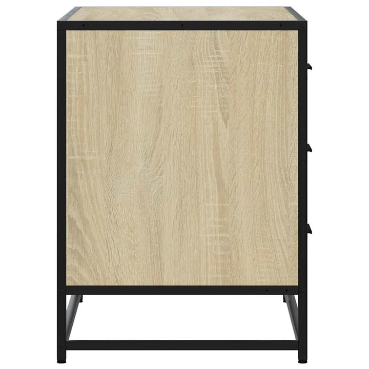 skuffeskab 70x41x56 cm konstrueret træ sonoma-egetræsfarvet