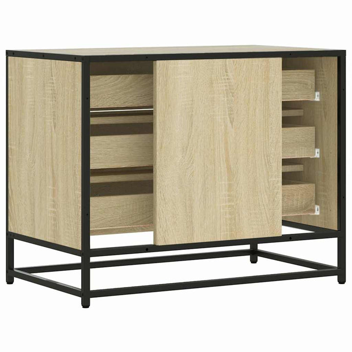 skuffeskab 70x41x56 cm konstrueret træ sonoma-egetræsfarvet