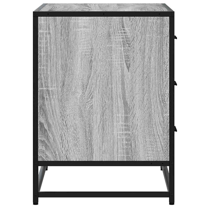 kommode 70x41x56 cm konstrueret træ grå sonoma-eg