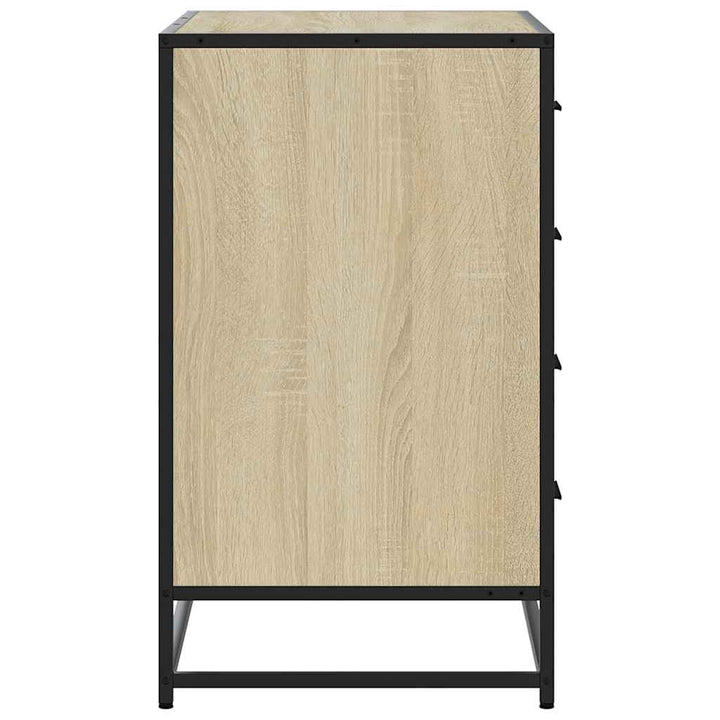 skuffeskab 70x41x70 cm konstrueret træ sonoma-egetræsfarvet