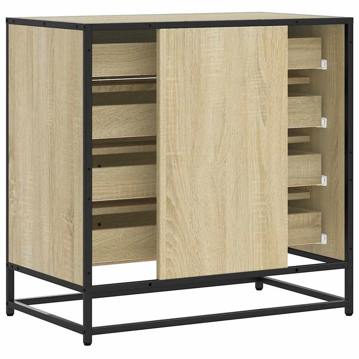 skuffeskab 70x41x70 cm konstrueret træ sonoma-egetræsfarvet
