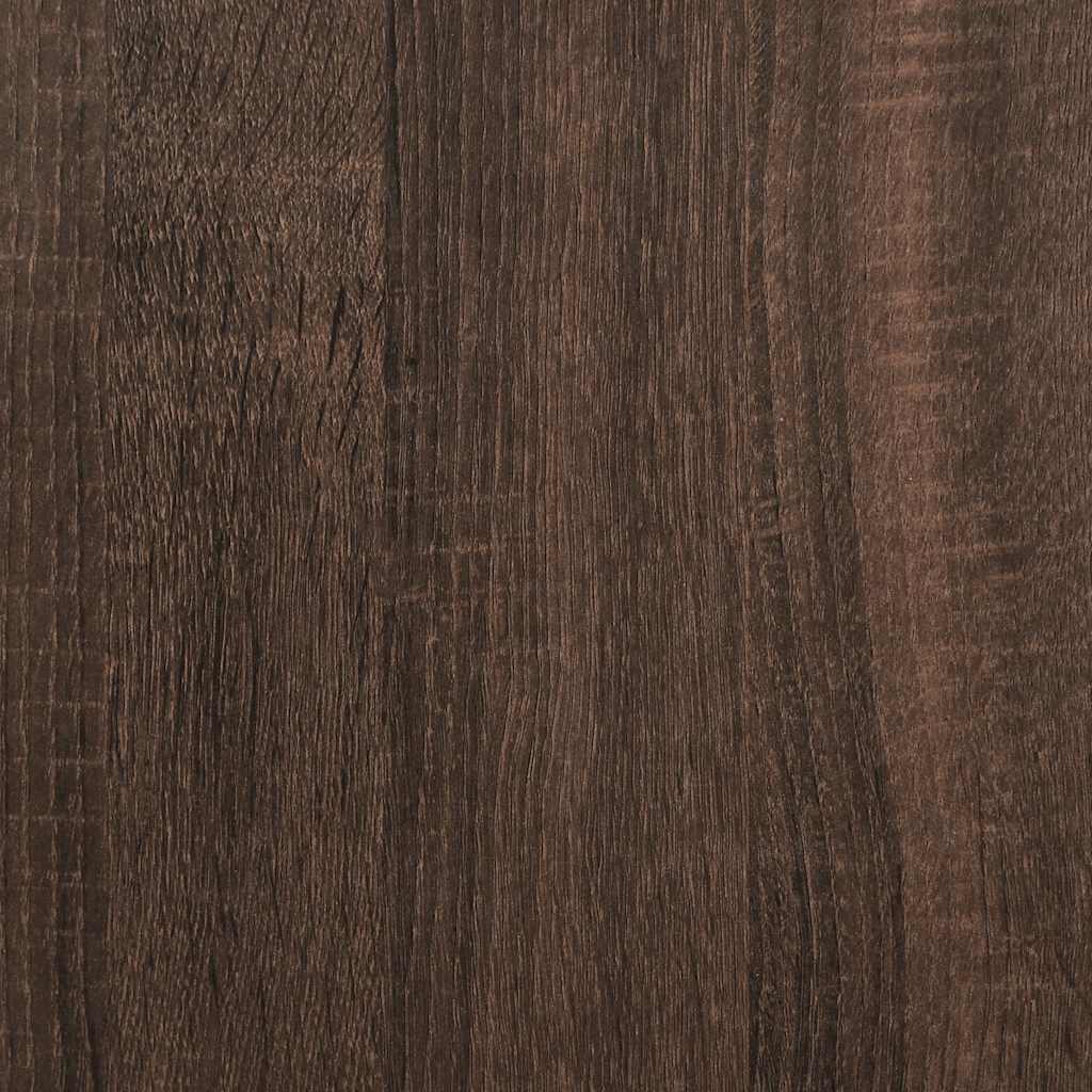 kommode 70x41x70 cm konstrueret træ brun egetræsfarve