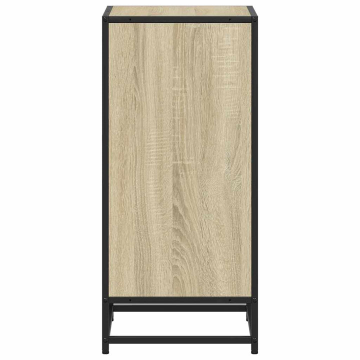 bogreol 40x35x76 cm konstrueret træ sonoma-eg
