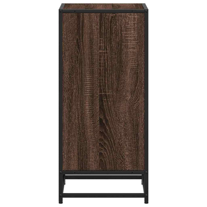 bogreol 40x35x76 cm konstrueret træ brun egetræsfarve