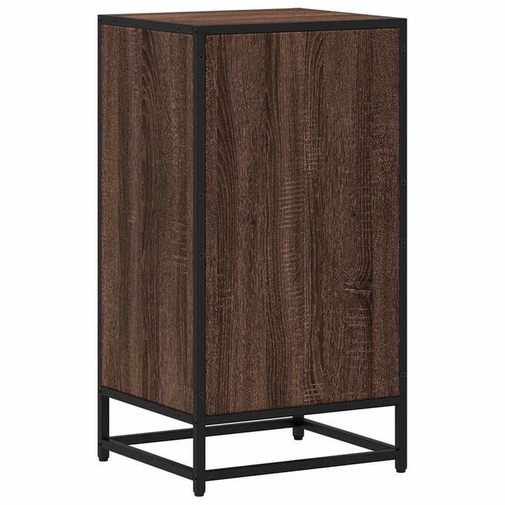 bogreol 40x35x76 cm konstrueret træ brun egetræsfarve