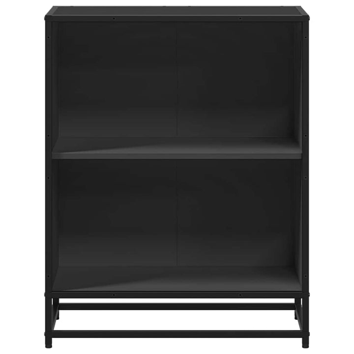 bogreol 60x35x76 cm konstrueret træ sort