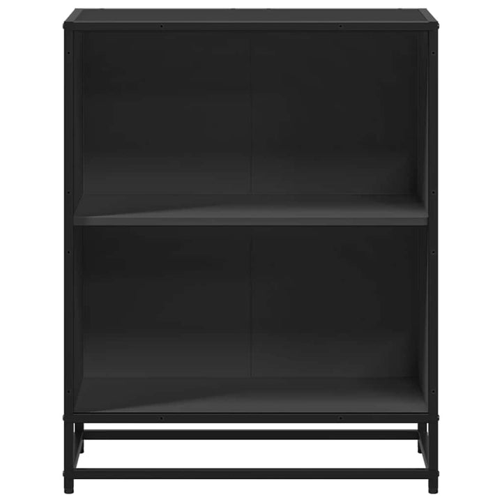 bogreol 60x35x76 cm konstrueret træ sort