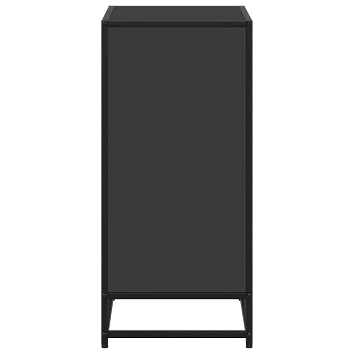 bogreol 60x35x76 cm konstrueret træ sort