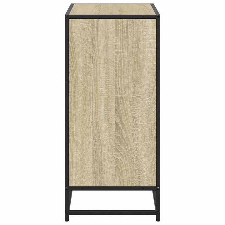 bogreol 80,5x35x76 cm konstrueret træ sonoma-eg