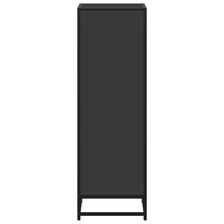 bogreol 40x35x107,5 cm konstrueret træ sort