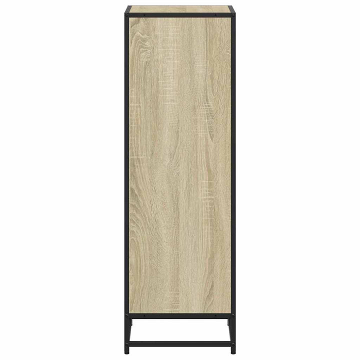 bogreol 40x35x107,5 cm konstrueret træ sonoma-eg