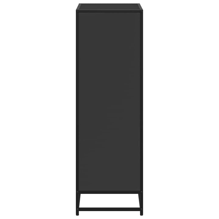 bogreol 60x35x107,5 cm konstrueret træ sort
