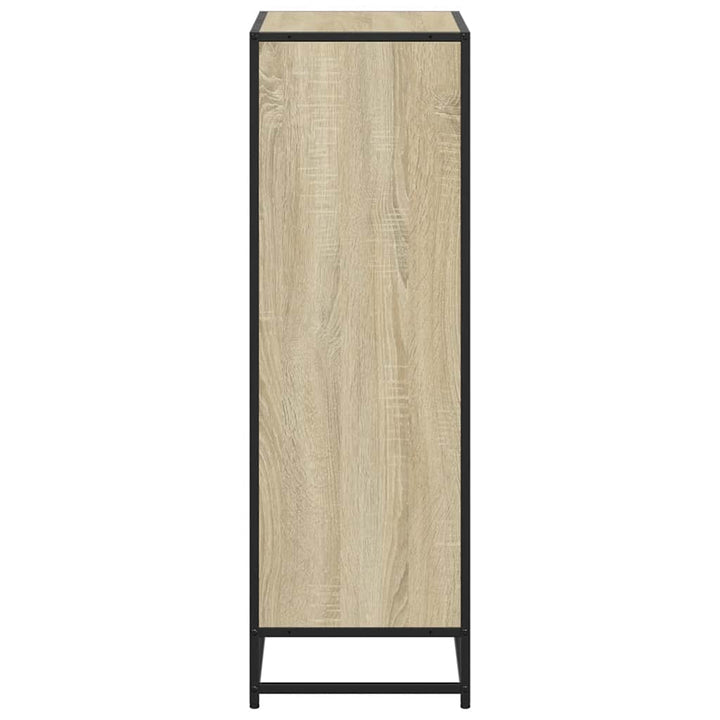 bogreol 60x35x107,5 cm konstrueret træ sonoma-eg