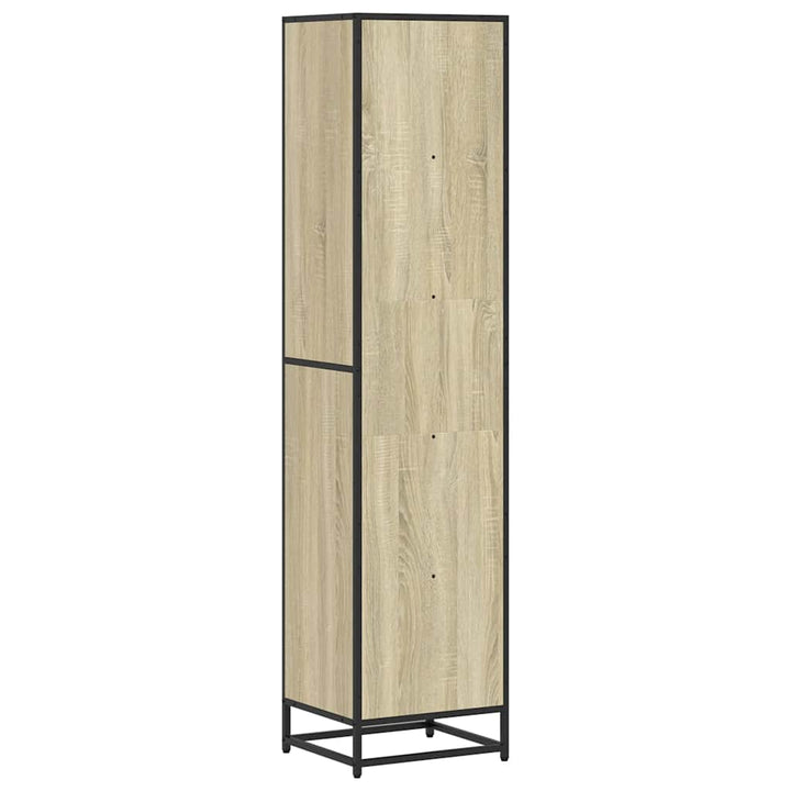 bogreol 40x35x170,5 cm konstrueret træ sonoma-eg