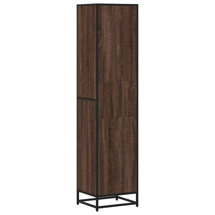 bogreol 40x35x170,5 cm konstrueret træ brun egetræ