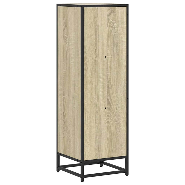 bogskab 33,5x33x107,5 cm konstrueret træ sonoma-eg