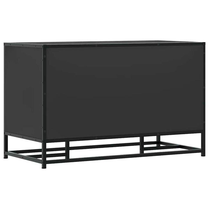 skobænk 84x40x53,5 cm konstrueret træ og metal sort