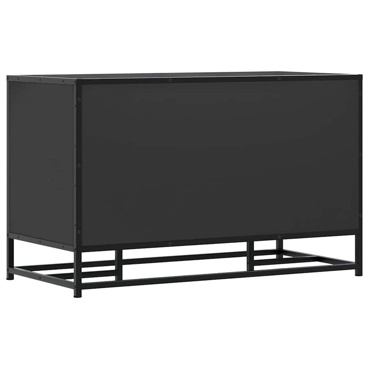 skobænk 84x40x53,5 cm konstrueret træ og metal sort