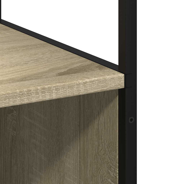 badeværelsesskab 35x37,5x166 cm konstrueret træ sonoma-eg