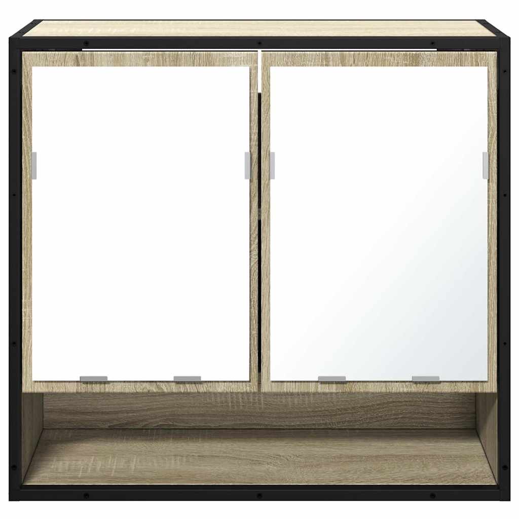 spejlskab til badeværelset Sonoma eg 65x20x60 cm konstrueret træ