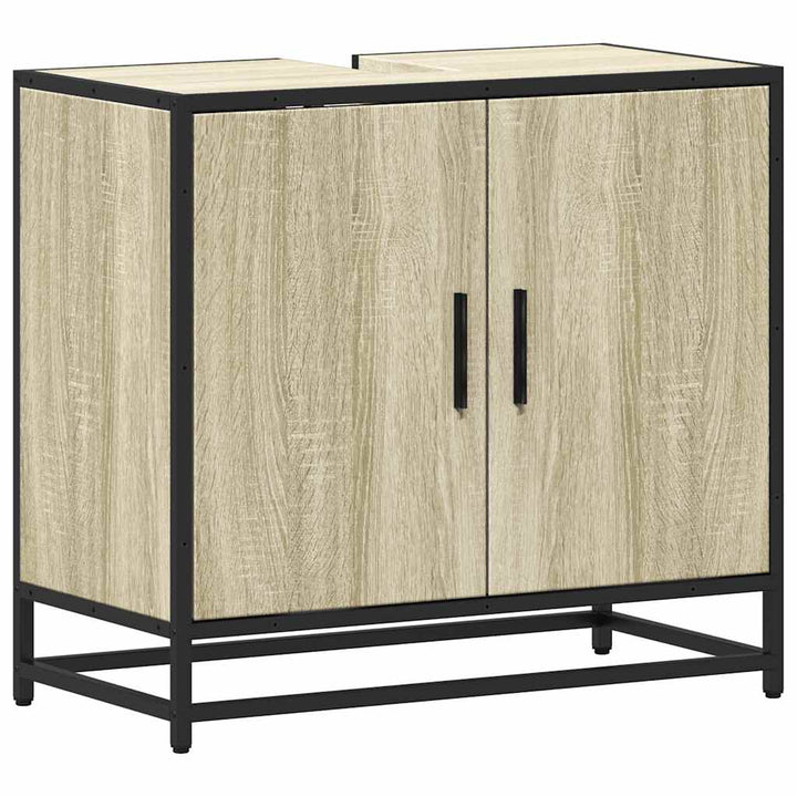 badeværelsesvaskeskab Sonoma eg 65x33x60 cm konstrueret træ