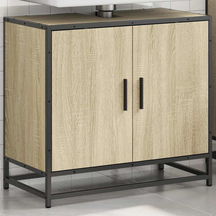 badeværelsesvaskeskab Sonoma eg 65x33x60 cm konstrueret træ