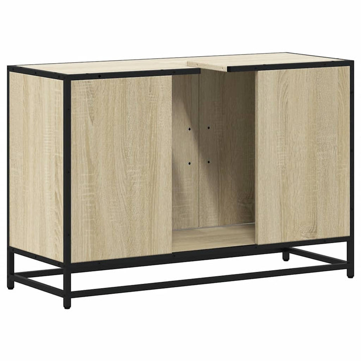 badeværelsesvaskeskab Sonoma eg 90x33x60 cm konstrueret træ