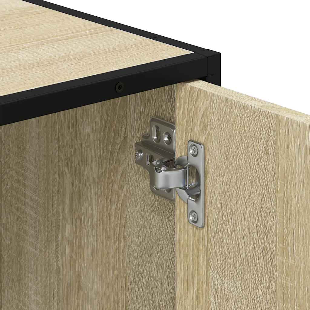 badeværelsesvaskeskab Sonoma eg 90x33x60 cm konstrueret træ
