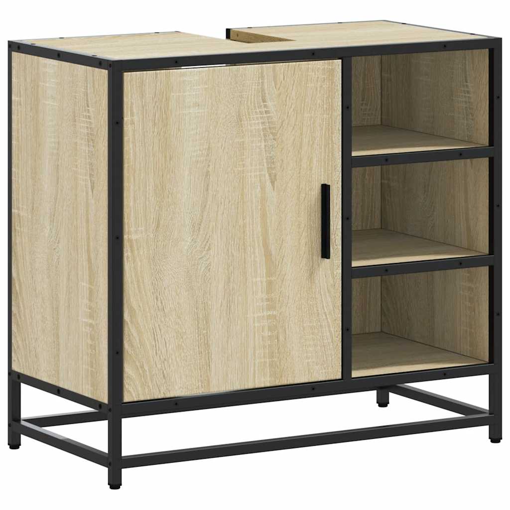 badeværelsesvaskeskab Sonoma eg 65x33x60 cm konstrueret træ