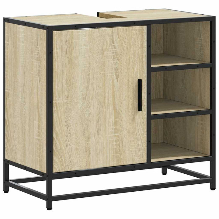 badeværelsesvaskeskab Sonoma eg 65x33x60 cm konstrueret træ