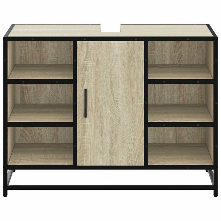 badeværelsesvaskeskab Sonoma eg 80x33x60 cm konstrueret træ