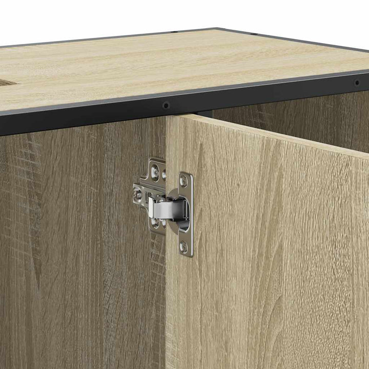 badeværelsesvaskeskab Sonoma eg 80x33x60 cm konstrueret træ