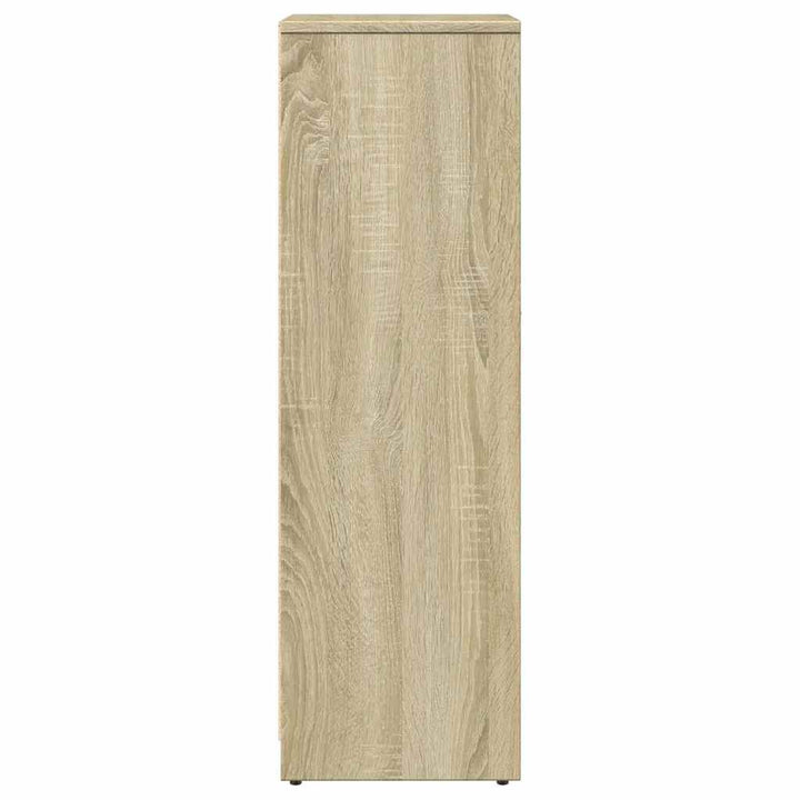 badeværelsesskab 30x30x95 cm konstrueret træ sonoma-eg